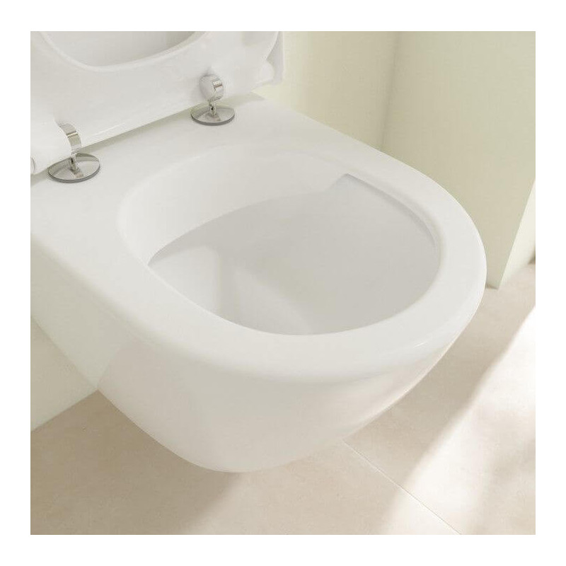 Miska WC Subway 2.0 Weiss Alpin CeramicPlus Z Deską Wolnoopadającą 5606R0R1+9M69S101 Villeroy&Boch Miska WC Subway 2.0 Weiss Alpin CeramicPlus Z Deską Wolnoopadającą 5606R0R1+9M69S101 Villeroy&Boch