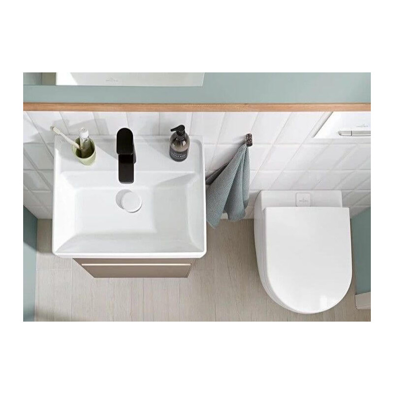Miska WC Subway 2.0 Weiss Alpin CeramicPlus Z Deską Wolnoopadającą 5606R0R1+9M69S101 Villeroy&Boch Miska WC Subway 2.0 Weiss Alpin CeramicPlus Z Deską Wolnoopadającą 5606R0R1+9M69S101 Villeroy&Boch