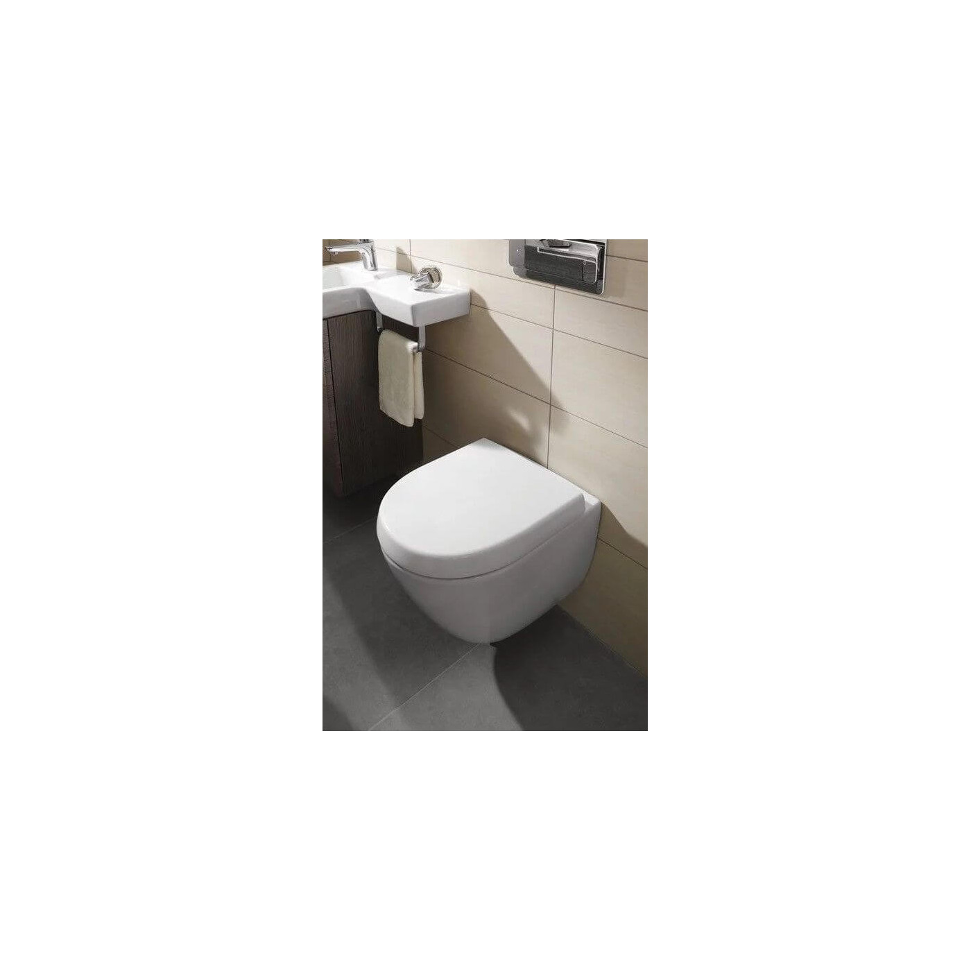 Miska WC Subway 2.0 Weiss Alpin CeramicPlus Z Deską Wolnoopadającą 5606R0R1+9M69S101 Villeroy&Boch Miska WC Subway 2.0 Weiss Alpin CeramicPlus Z Deską Wolnoopadającą 5606R0R1+9M69S101 Villeroy&Boch