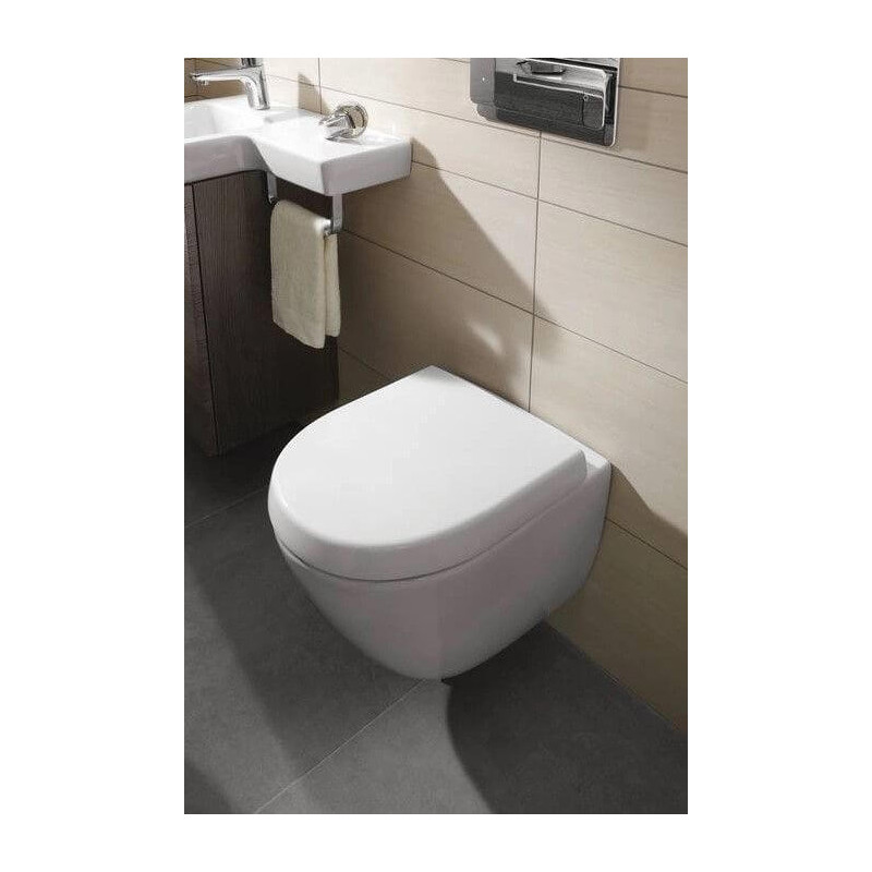 Miska WC Subway 2.0 Z Deską Wolnoopadającą 5606R001+9M69S101 Villeroy&Boch Miska WC Subway 2.0 Z Deską Wolnoopadającą 5606R001+9M69S101 Villeroy&Boch