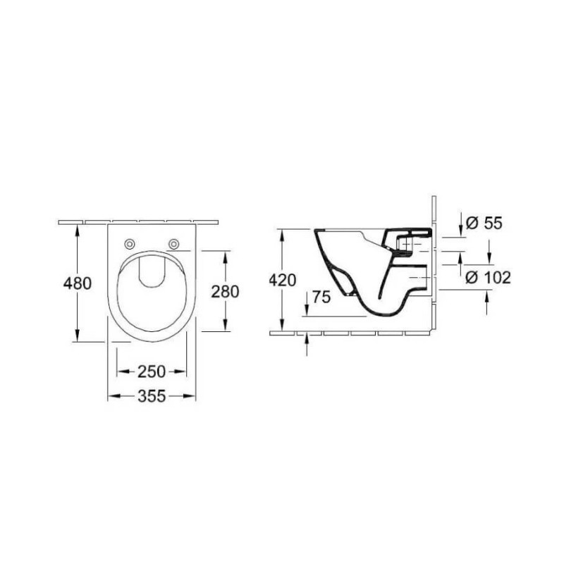 Miska WC Subway 2.0 Z Deską Wolnoopadającą 5606R001+9M69S101 Villeroy&Boch Miska WC Subway 2.0 Z Deską Wolnoopadającą 5606R001+9M69S101 Villeroy&Boch