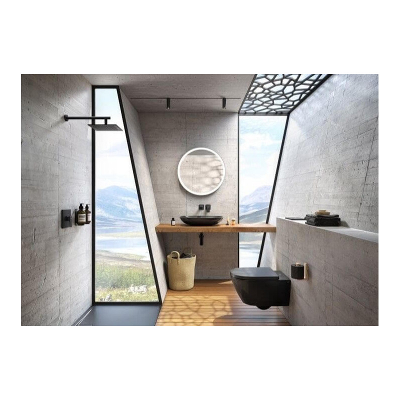 Miska WC Subway 2.0 37,5x56,5 CeramicPlus Czarny Mat 5614R0S5 + 8M42S1S5 Villeroy&Boch Miska WC Subway 2.0 37,5x56,5 CeramicPlus Czarny Mat 5614R0S5 + 8M42S1S5 Villeroy&Boch