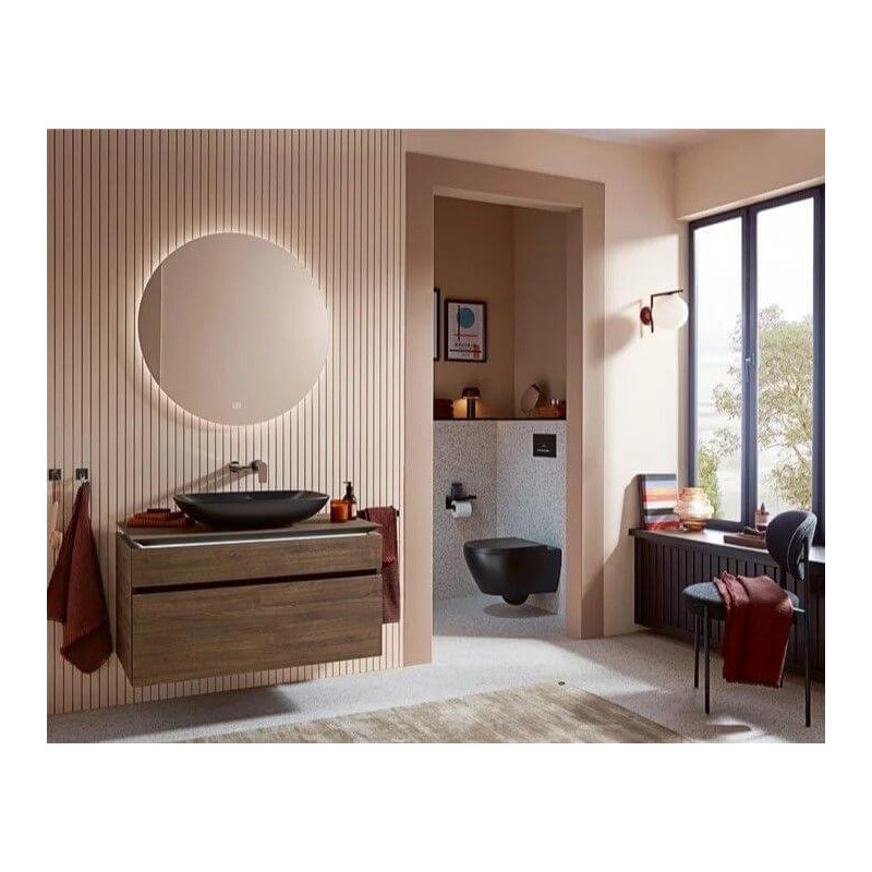 Miska WC Subway 2.0 37,5x56,5 CeramicPlus Czarny Mat 5614R0S5 + 8M42S1S5 Villeroy&Boch Miska WC Subway 2.0 37,5x56,5 CeramicPlus Czarny Mat 5614R0S5 + 8M42S1S5 Villeroy&Boch