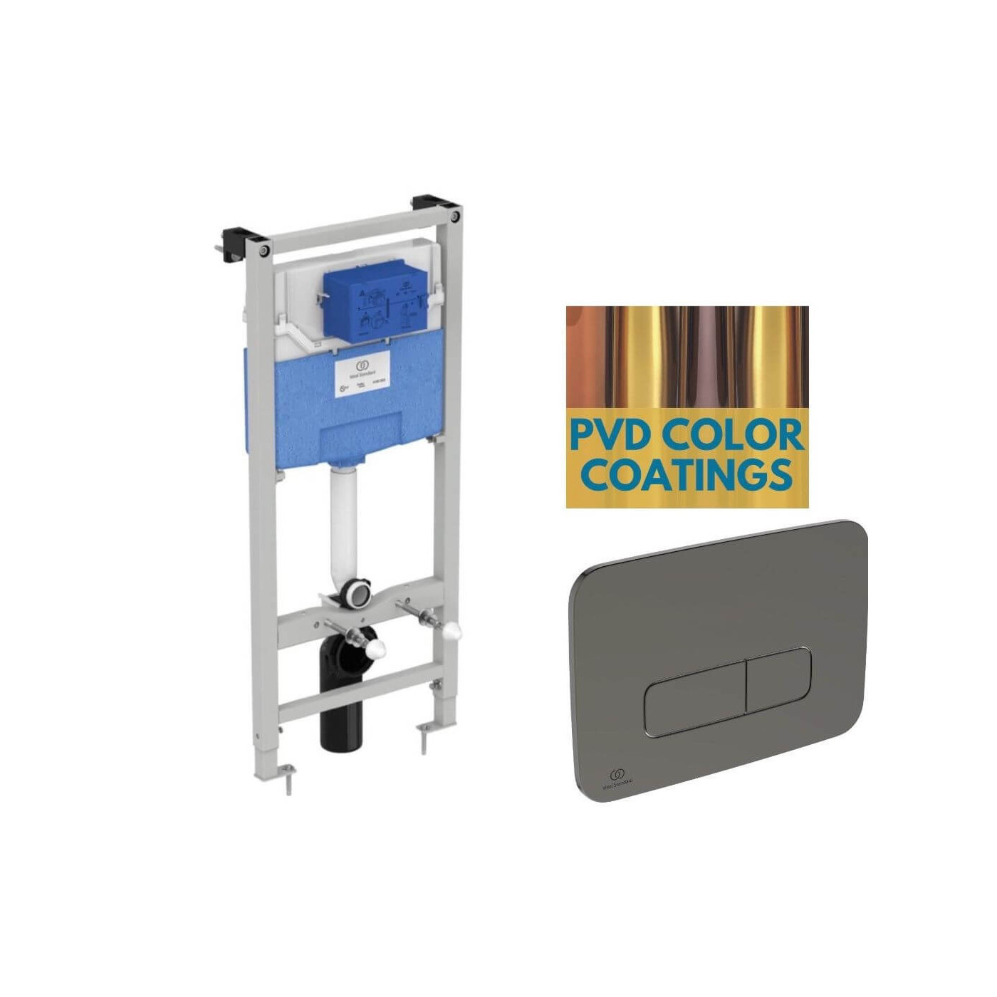 Stelaż Podtynkowy ProSys + Przycisk Magnetic Grey R020467 + R0459A5 Ideal Standard Stelaż Podtynkowy ProSys + Przycisk Magnetic Grey R020467 + R0459A5 Ideal Standard