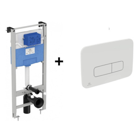 Stelaż Podtynkowy Prosys + Przycisk Biały R020467 + R0123AC Ideal Standard