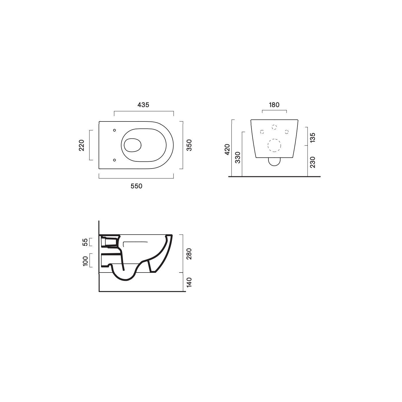 Miska Z Deską Wolnoopadającą Colori Czarny Mat 35x55 0511550022+5KFST00+5SCSTPNS Catalano Miska Z Deską Wolnoopadającą Colori Czarny Mat 35x55 0511550022+5KFST00+5SCSTPNS Catalano