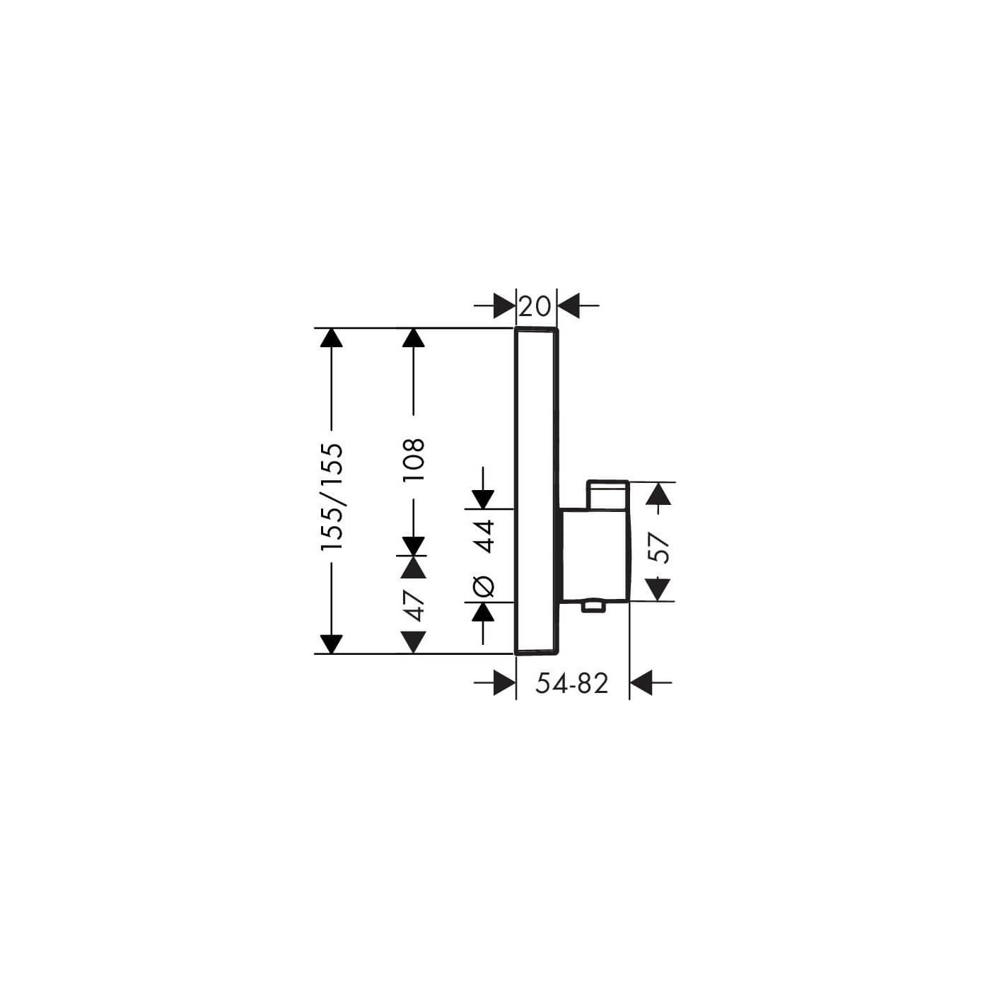 Bateria Termostatyczna Shower Select Dla 2 Odbiorników 15763000 Hansgrohe Bateria Termostatyczna Shower Select Dla 2 Odbiorników 15763000 Hansgrohe