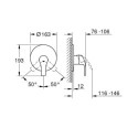 Bateria Podtynkowa Eurosmart Chrom 19451002 Grohe Bateria Podtynkowa Eurosmart Chrom 19451002 Grohe