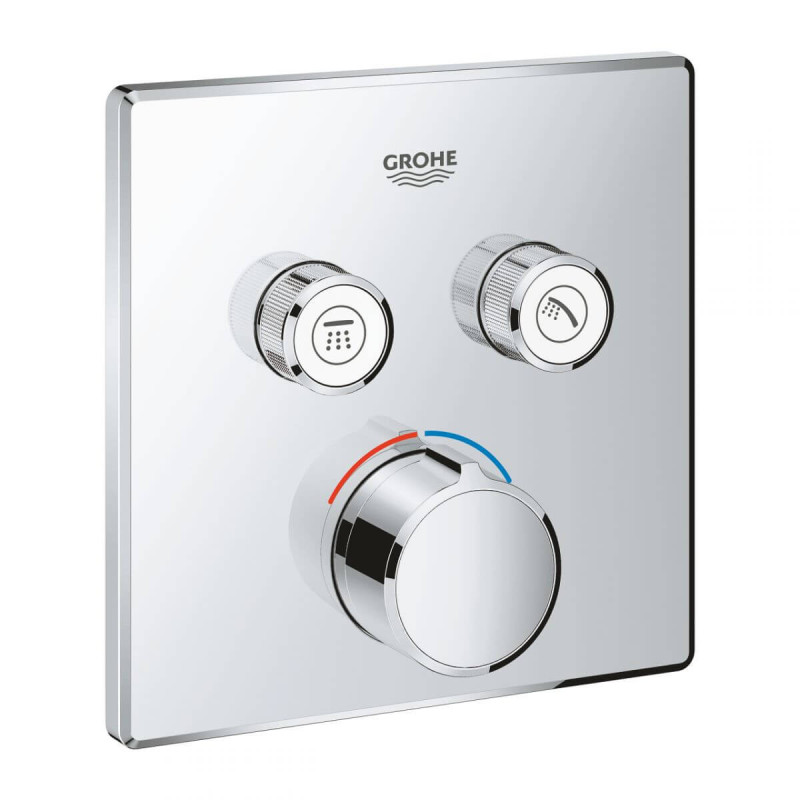 Bateria Podtynkowa Do Obsługi Dwóch Wyjść Wody SmartControl 29148000 Grohe Bateria Podtynkowa Do Obsługi Dwóch Wyjść Wody SmartControl 29148000 Grohe