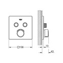 Bateria Podtynkowa Do Obsługi Dwóch Wyjść Wody SmartControl 29148000 Grohe Bateria Podtynkowa Do Obsługi Dwóch Wyjść Wody SmartControl 29148000 Grohe