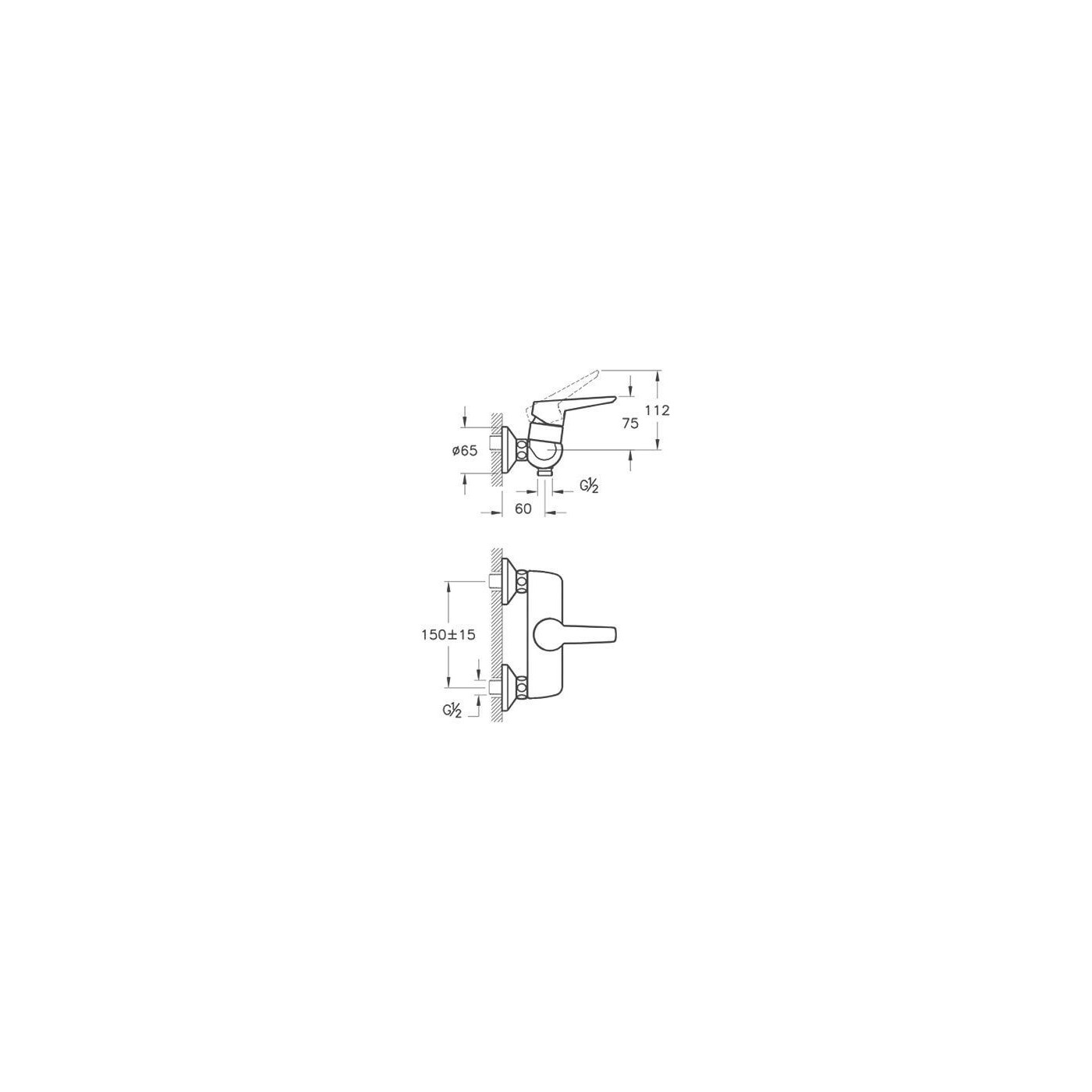 Bateria Prysznicowa Solid S A42445EXP Vitra Bateria Prysznicowa Solid S A42445EXP Vitra