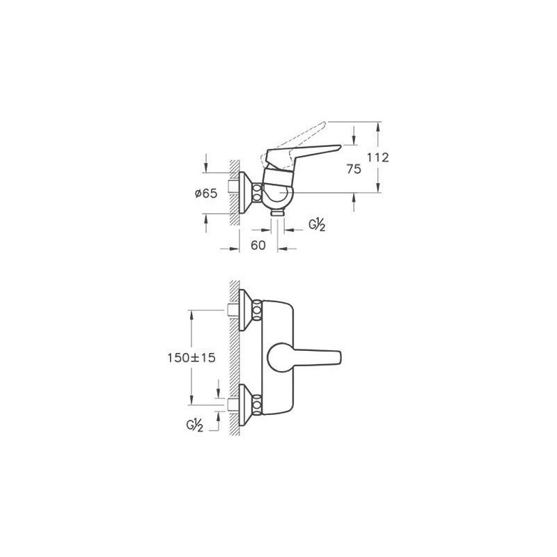 Bateria Prysznicowa Solid S A42445EXP Vitra Bateria Prysznicowa Solid S A42445EXP Vitra