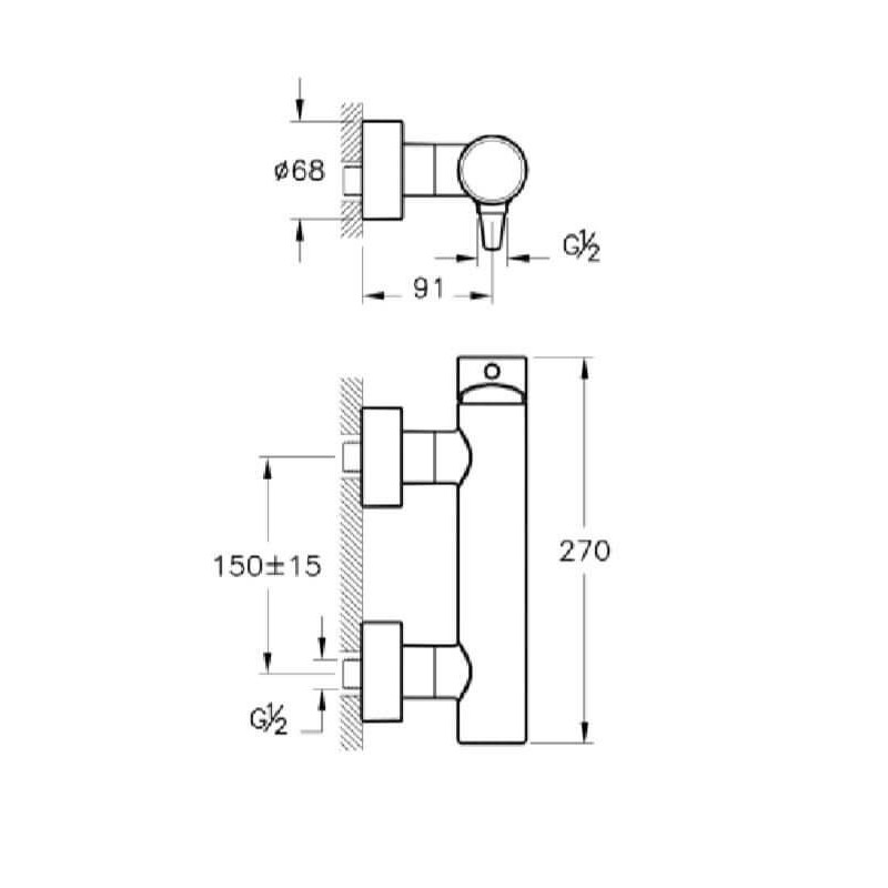 Bateria Prysznicowa Nest A42383EXP Vitra Bateria Prysznicowa Nest A42383EXP Vitra