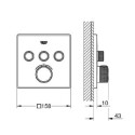 Bateria Termostatyczna Do Obsługi Dwóch Wyjść Wody Grohtherm SmartControl Moon White 29156LS0 Grohe Bateria Termostatyczna Do Obsługi Dwóch Wyjść Wody Grohtherm SmartControl Moon White 29156LS0 Grohe