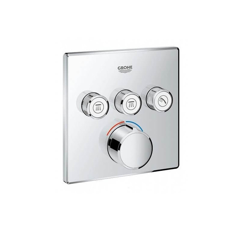 Bateria Podtynkowa Do Obsługi Trzech Wyjść Wody SmartControl 29149000 Grohe Bateria Podtynkowa Do Obsługi Trzech Wyjść Wody SmartControl 29149000 Grohe