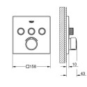 Bateria Podtynkowa Do Obsługi Trzech Wyjść Wody SmartControl 29149000 Grohe Bateria Podtynkowa Do Obsługi Trzech Wyjść Wody SmartControl 29149000 Grohe