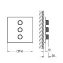 Potrójny Zawór Odcinający Grohtherm SmartControl 29127000 Grohe Potrójny Zawór Odcinający Grohtherm SmartControl 29127000 Grohe