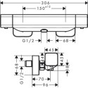 Bateria Natryskowa Termostatyczna Ecostat E 15773000 Hansgrohe Bateria Natryskowa Termostatyczna Ecostat E 15773000 Hansgrohe