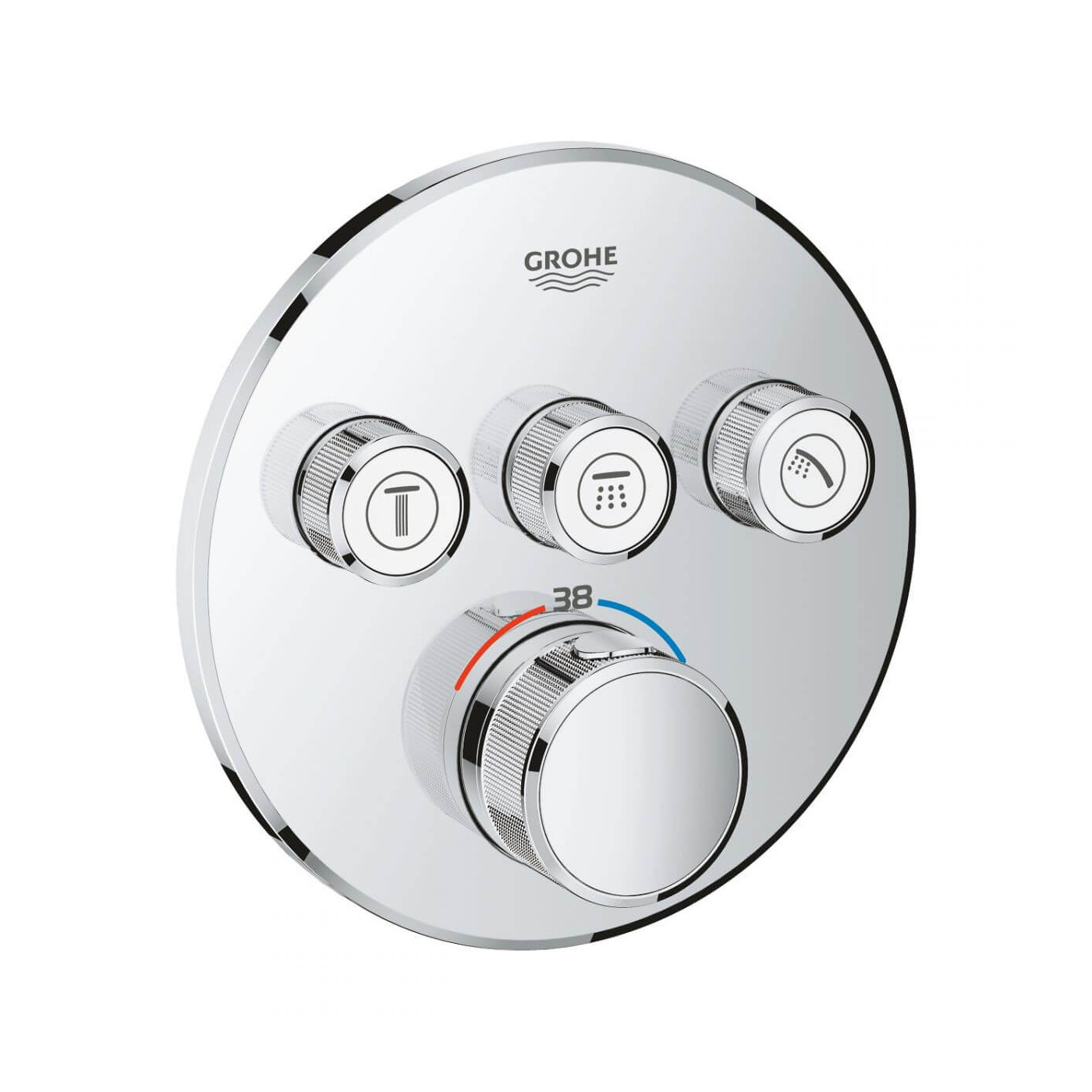 Bateria Termostatyczna Do Obsługi Trzech Wyjść Wody Grohtherm SmartControl 29121000 Grohe Bateria Termostatyczna Do Obsługi Trzech Wyjść Wody Grohtherm SmartControl 29121000 Grohe