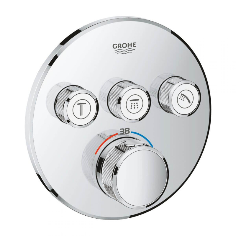Bateria Termostatyczna Do Obsługi Trzech Wyjść Wody Grohtherm SmartControl 29121000 Grohe Bateria Termostatyczna Do Obsługi Trzech Wyjść Wody Grohtherm SmartControl 29121000 Grohe