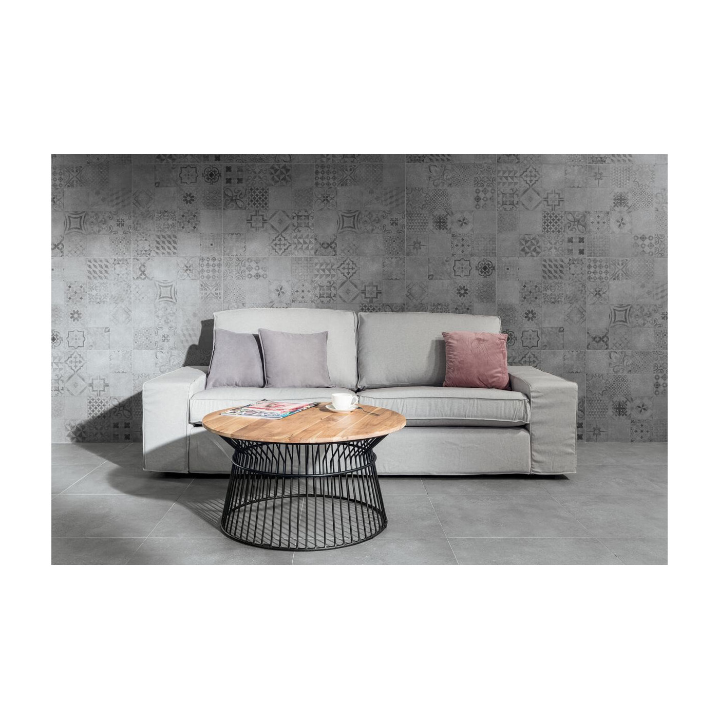 Płytka Betonico Czarna Mat 59,8x119,8 Rako Płytka Betonico Czarna Mat 59,8x119,8 Rako