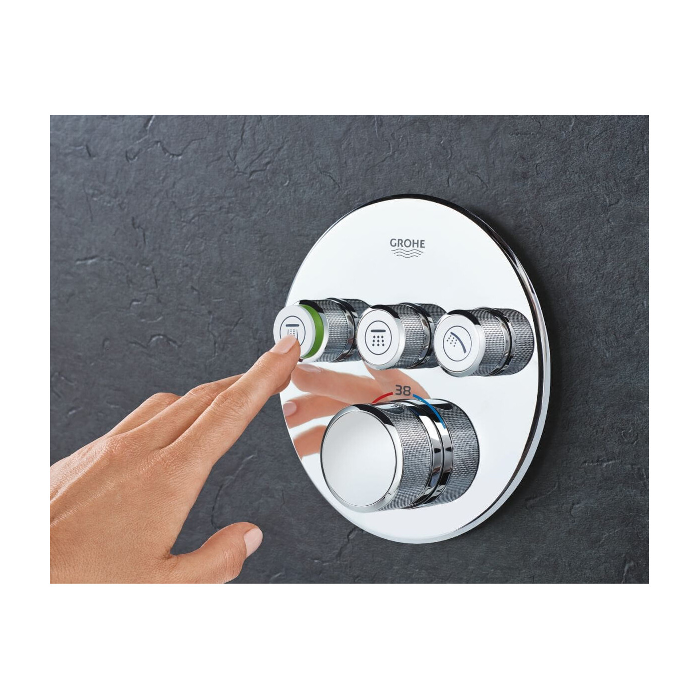 Bateria Termostatyczna Do Obsługi Trzech Wyjść Wody Grohtherm SmartControl 29121000 Grohe Bateria Termostatyczna Do Obsługi Trzech Wyjść Wody Grohtherm SmartControl 29121000 Grohe