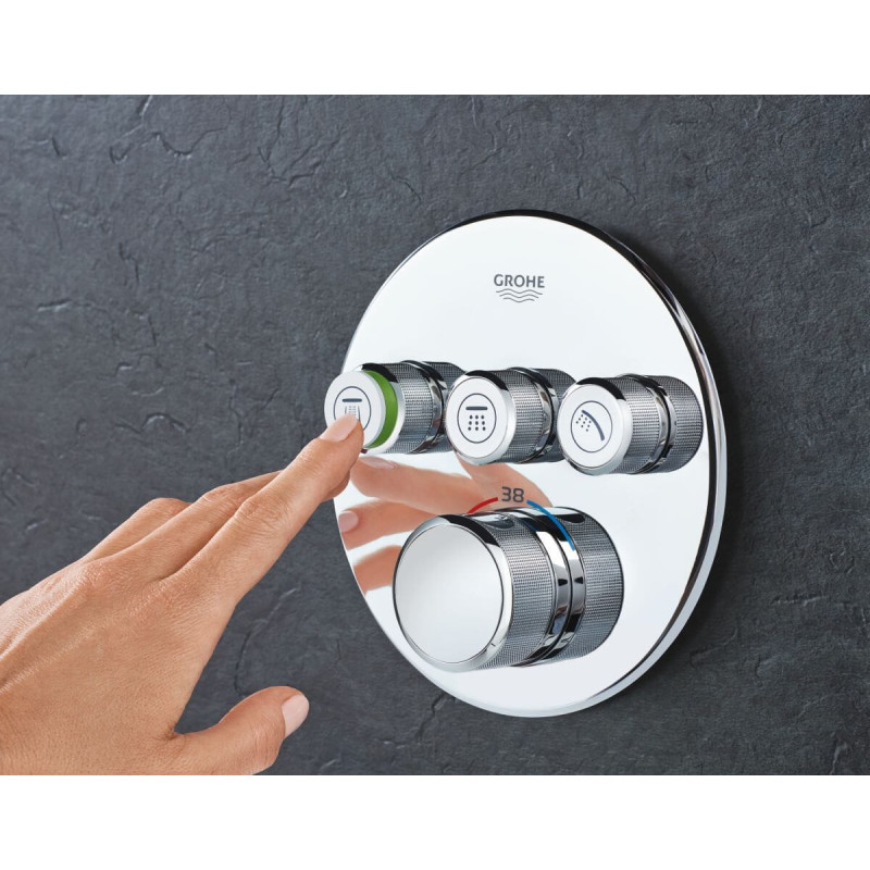 Bateria Termostatyczna Do Obsługi Trzech Wyjść Wody Grohtherm SmartControl 29121000 Grohe Bateria Termostatyczna Do Obsługi Trzech Wyjść Wody Grohtherm SmartControl 29121000 Grohe