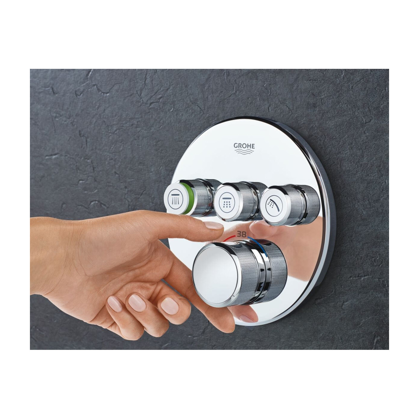 Bateria Termostatyczna Do Obsługi Trzech Wyjść Wody Grohtherm SmartControl 29121000 Grohe Bateria Termostatyczna Do Obsługi Trzech Wyjść Wody Grohtherm SmartControl 29121000 Grohe