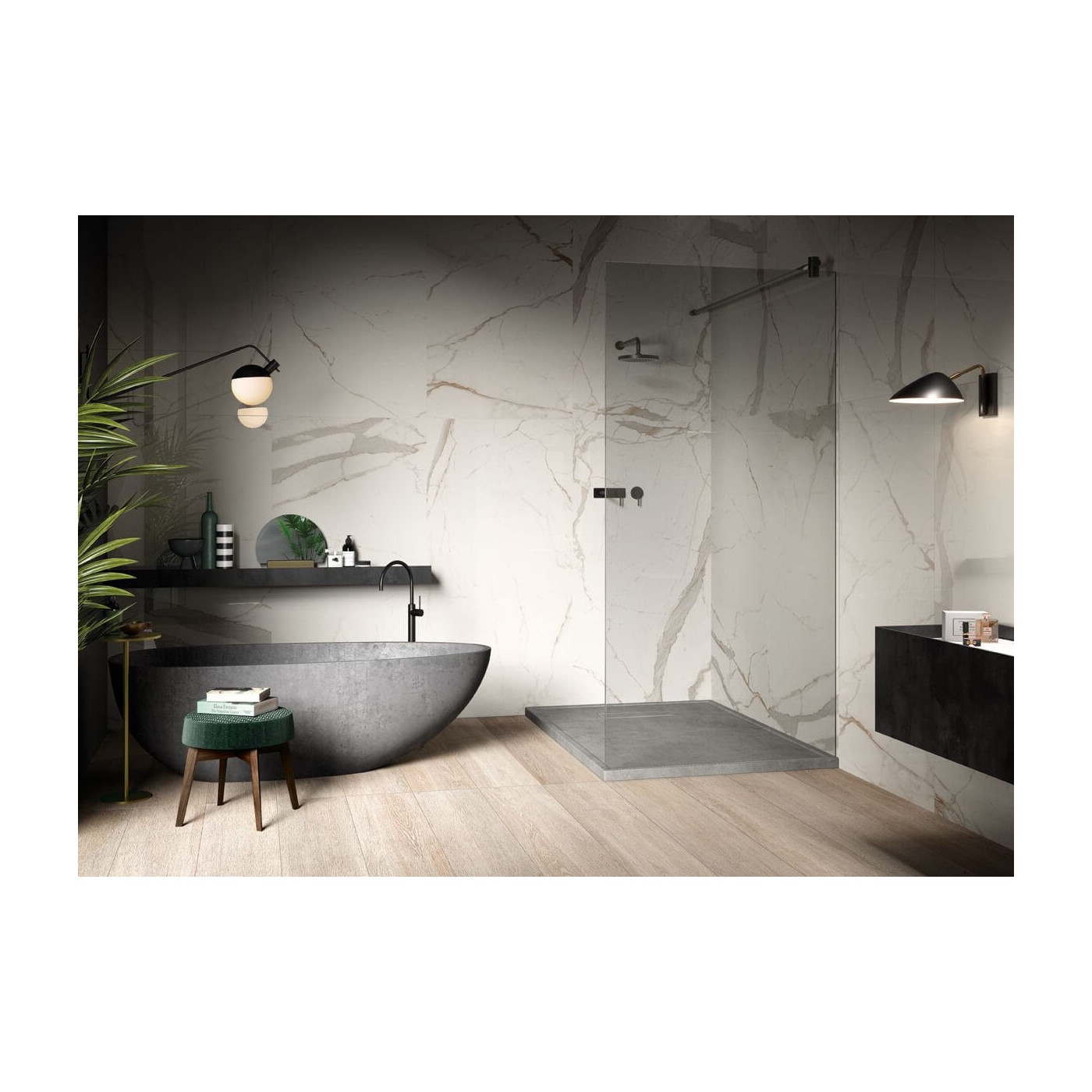 Płytka Gresowa Bianco CAL BO 90x90 La Faenza Płytka Gresowa Bianco CAL BO 90x90 La Faenza