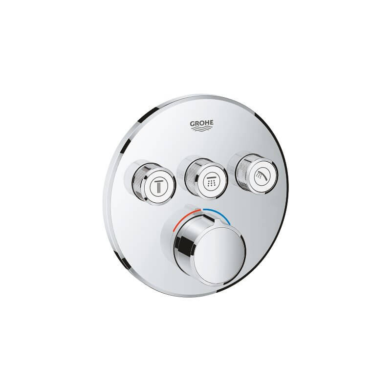 Bateria Podtynkowa Do Obsługi Trzech Wyjść Wody SmartControl 29146000 Grohe Bateria Podtynkowa Do Obsługi Trzech Wyjść Wody SmartControl 29146000 Grohe