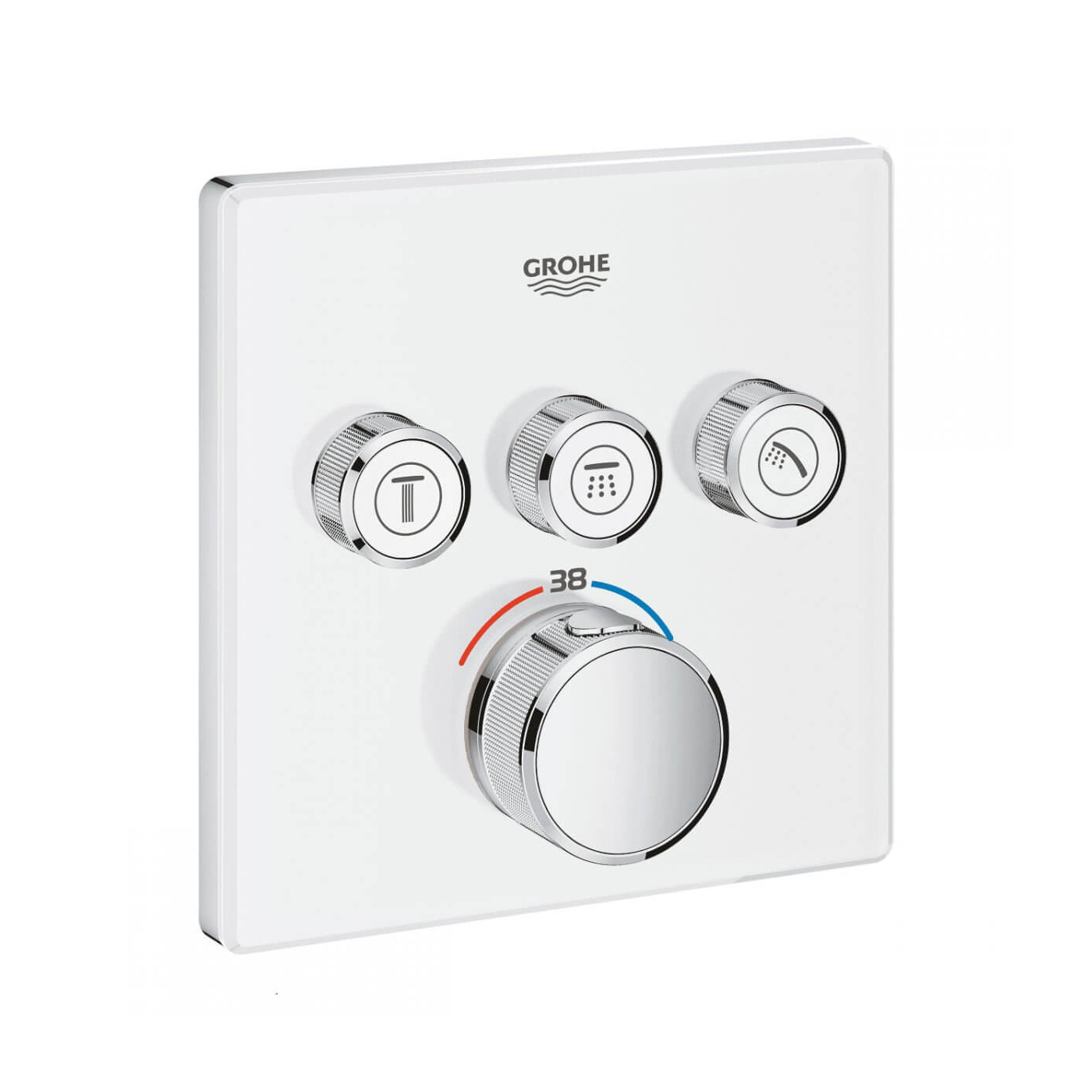 Bateria Termostatyczna Do Obsługi Trzech Wyjść Wody Grohtherm SmartControl Moon White 29157LS0 Grohe Bateria Termostatyczna Do Obsługi Trzech Wyjść Wody Grohtherm SmartControl Moon White 29157LS0 Grohe