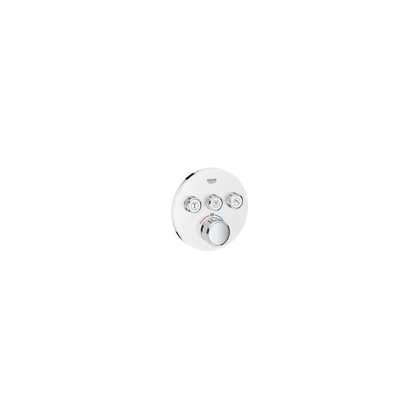 Bateria Termostatyczna Do Obsługi Trzech Wyjść Wody Grohtherm SmartControl Moon White 29904LS0 Grohe Bateria Termostatyczna Do Obsługi Trzech Wyjść Wody Grohtherm SmartControl Moon White 29904LS0 Grohe