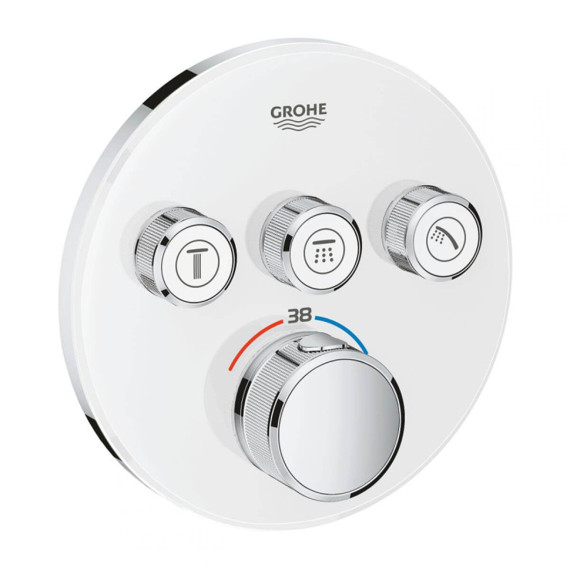 Bateria Termostatyczna Do Obsługi Trzech Wyjść Wody Grohtherm SmartControl Moon White 29904LS0 Grohe Bateria Termostatyczna Do Obsługi Trzech Wyjść Wody Grohtherm SmartControl Moon White 29904LS0 Grohe