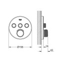 Bateria Termostatyczna Do Obsługi Trzech Wyjść Wody Grohtherm SmartControl Moon White 29904LS0 Grohe Bateria Termostatyczna Do Obsługi Trzech Wyjść Wody Grohtherm SmartControl Moon White 29904LS0 Grohe