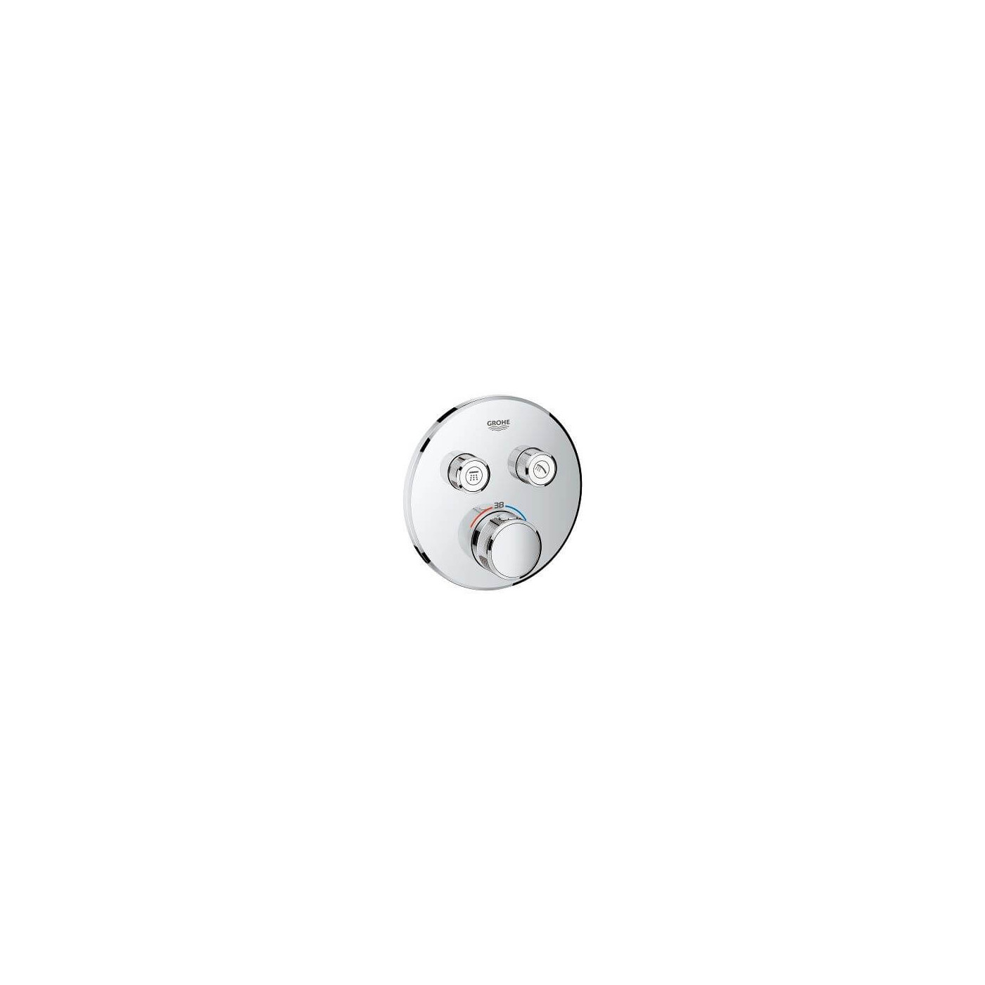 Bateria Termostatyczna Do Obsługi Dwóch Wyjść Wody Grohtherm SmartControl 29119000 Grohe Bateria Termostatyczna Do Obsługi Dwóch Wyjść Wody Grohtherm SmartControl 29119000 Grohe