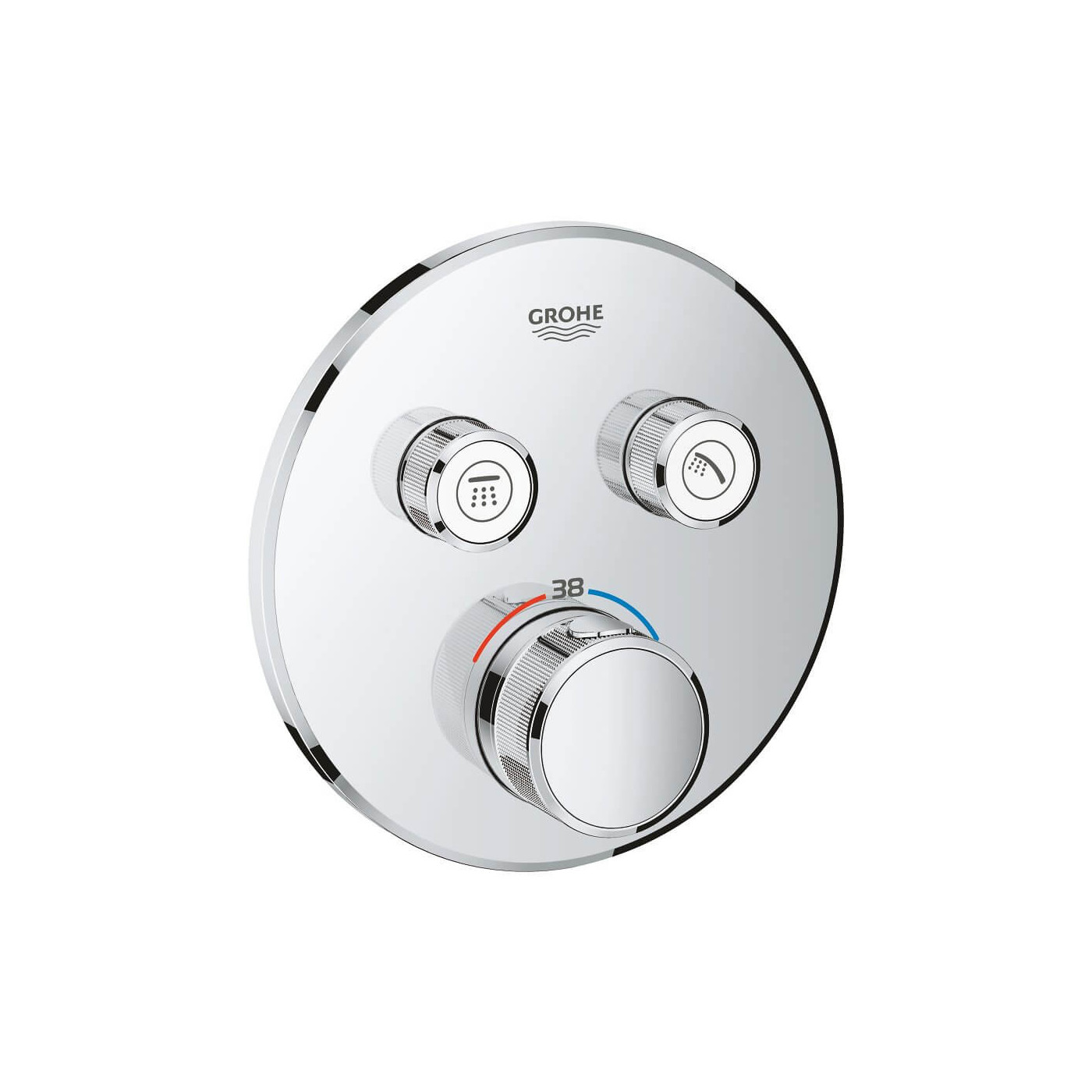 Bateria Termostatyczna Do Obsługi Dwóch Wyjść Wody Grohtherm SmartControl 29119000 Grohe Bateria Termostatyczna Do Obsługi Dwóch Wyjść Wody Grohtherm SmartControl 29119000 Grohe