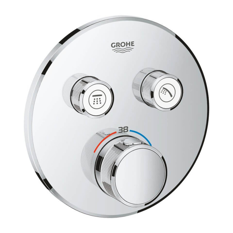 Bateria Termostatyczna Do Obsługi Dwóch Wyjść Wody Grohtherm SmartControl 29119000 Grohe Bateria Termostatyczna Do Obsługi Dwóch Wyjść Wody Grohtherm SmartControl 29119000 Grohe