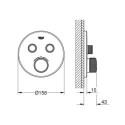 Bateria Termostatyczna Do Obsługi Dwóch Wyjść Wody Grohtherm SmartControl 29119000 Grohe Bateria Termostatyczna Do Obsługi Dwóch Wyjść Wody Grohtherm SmartControl 29119000 Grohe