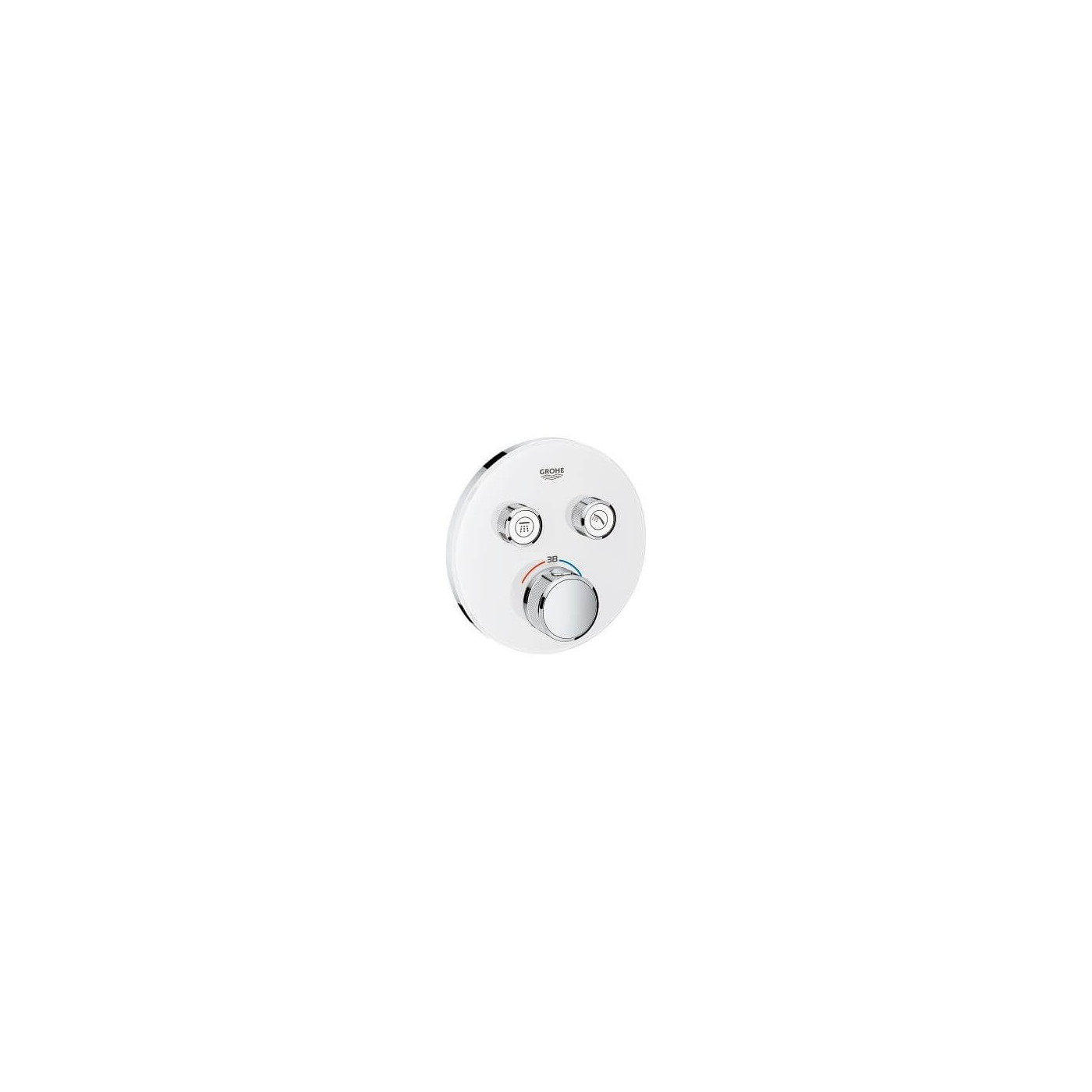 Bateria Termostatyczna Do Obsługi Dwóch Wyjść Wody Grohtherm SmartControl Moon White 29151LS0 Grohe Bateria Termostatyczna Do Obsługi Dwóch Wyjść Wody Grohtherm SmartControl Moon White 29151LS0 Grohe