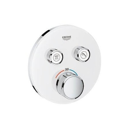 Bateria Termostatyczna Do Obsługi Dwóch Wyjść Wody Grohtherm SmartControl Moon White 29151LS0 Grohe