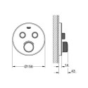Bateria Termostatyczna Do Obsługi Dwóch Wyjść Wody Grohtherm SmartControl Moon White 29151LS0 Grohe Bateria Termostatyczna Do Obsługi Dwóch Wyjść Wody Grohtherm SmartControl Moon White 29151LS0 Grohe