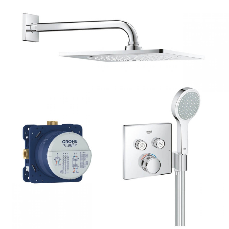 Podtynkowy Zestaw Prysznicowy Grohtherm SmartControl 34742000 Grohe Podtynkowy Zestaw Prysznicowy Grohtherm SmartControl 34742000 Grohe