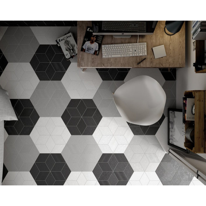 Dekor Rhombus Dark Grey 14x24 Equipe Dekor Rhombus Dark Grey 14x24 Equipe