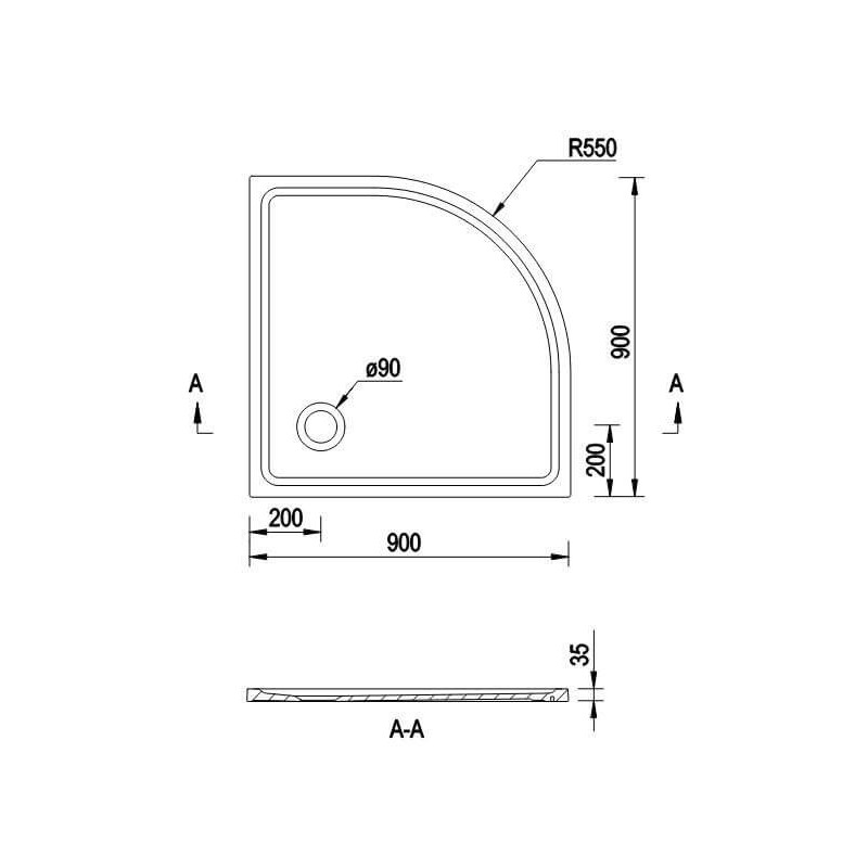 Brodzik Półokrągły Konglomerat Pure 90x90 PURE0004 Emporia Brodzik Półokrągły Konglomerat Pure 90x90 PURE0004 Emporia
