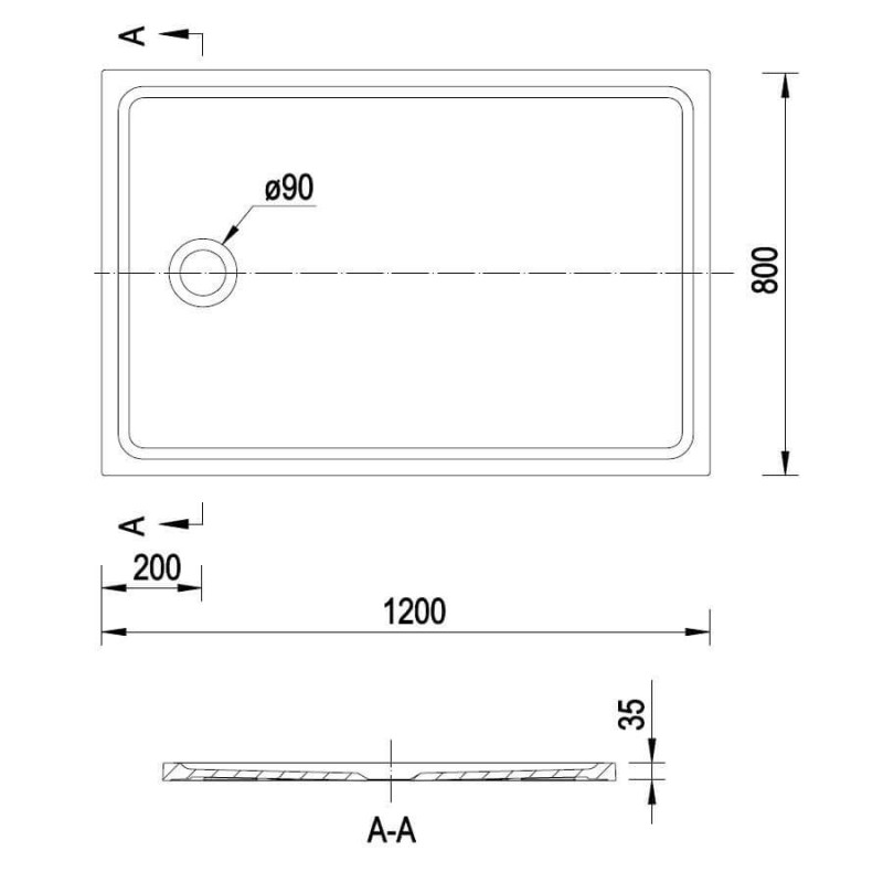 Brodzik Prostokątny Konglomerat Pure 120x80 PURE0006 Emporia Brodzik Prostokątny Konglomerat Pure 120x80 PURE0006 Emporia