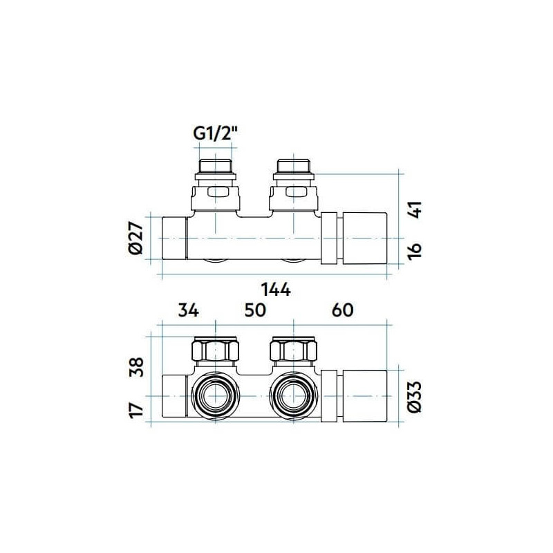 Zawór Termostatyczny Kątowy Biały 50mm VALKRO50SQUCU01 Irsap Zawór Termostatyczny Kątowy Biały 50mm VALKRO50SQUCU01 Irsap