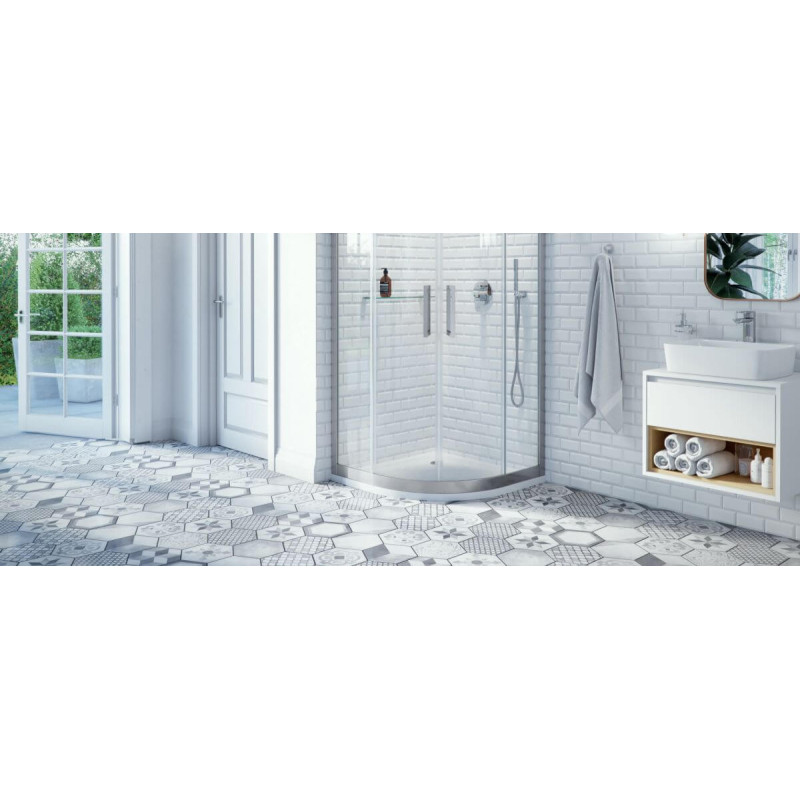 Brodzik Niski Półokragły Sense 90x90 BREX.SEN09WHN Excellent Brodzik Niski Półokragły Sense 90x90 BREX.SEN09WHN Excellent