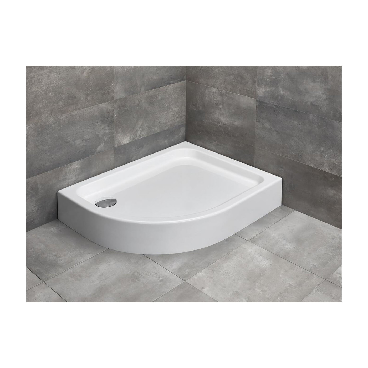 Brodzik Półokrągły Laros E Compact Prawy 100x80 SLE81017-01R Radaway Brodzik Półokrągły Laros E Compact Prawy 100x80 SLE81017-01R Radaway