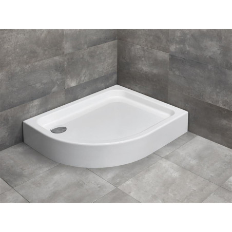 Brodzik Półokrągły Laros E Compact Prawy 100x80 SLE81017-01R Radaway