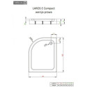 Brodzik Półokrągły Laros E Compact Prawy 100x80 SLE81017-01R Radaway Brodzik Półokrągły Laros E Compact Prawy 100x80 SLE81017-01R Radaway